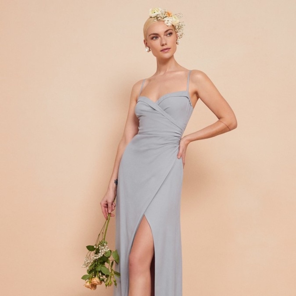 Reformation Loire dress in Fog